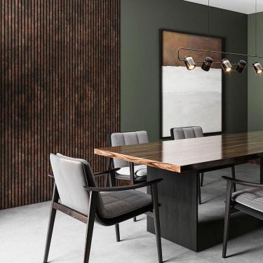 Imagem de Painel Ripado Laminado De Eva Autocolante Rpdol 10cm Linha Urban Corten 2,5 Metros Rpdol 17