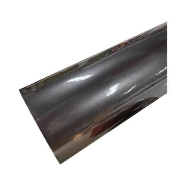 Imagem de Filme Vinílico Metálico Ultra Brilhante Cinza Carvão Para Envelopament