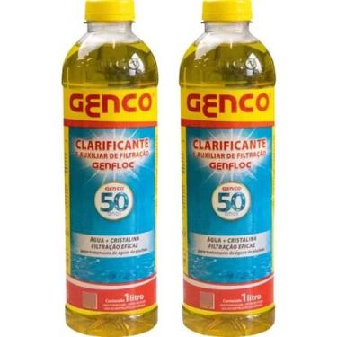 Imagem de Kit Genfloc 2 Litros Clarificante e Auxiliar de Filtração para Piscina