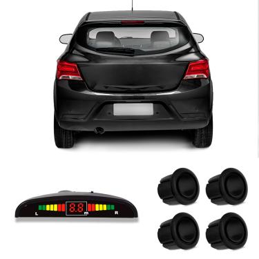 Imagem de Sensor de Estacionamento Ré 4 Pontos 18.5mm Black Piano Roadstar