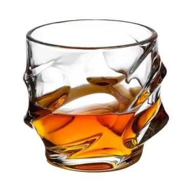 Imagem de Copo De Whisky De Cristal Gravado, Copo Old Fashioned Para Amantes De 