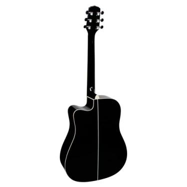 Imagem de Violao Aço Eletrico Giannini Gf1d Tbk Translucent Black + Capa