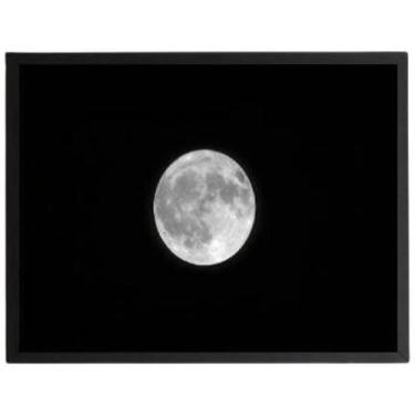 Imagem de Quadro Decorativo Fotografia Lua Cheia Com Vidro 24X18Cm - Quadros On-