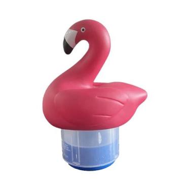 Imagem de Dispensador Flutuante De Cloro PVC Flamingo, Acessório Purificador De 
