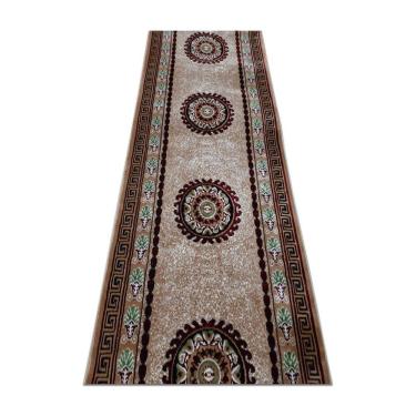 Imagem de Passadeira 10Mt Belga Aveludado 60X1000Cm Medalhão Bege