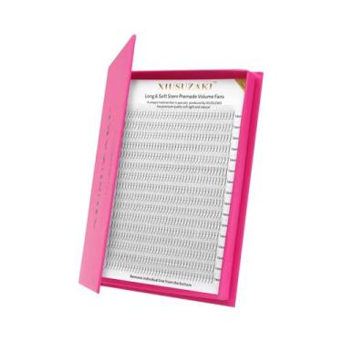 Imagem de Cílios Postiços Pré-Montados Em Leque De 16 Linhas, Volume Russo 3D a 