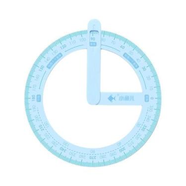 Imagem de Transferidor De Ângulos 360 Graus: Ferramenta Educacional Para Estudan