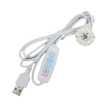 Imagem de Lâmpada De Mesa LED USB Branco Quente 5V 3W Com Chip 2835, Luz Noturna