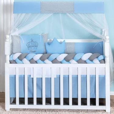 Imagem de Kit Berço Americano Coroa Luxo Realeza Menina Menino Príncipe Princesa