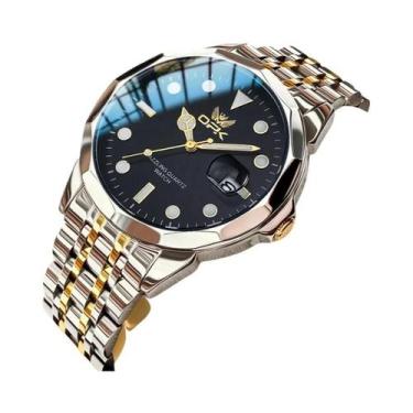 Imagem de Relógio Casual Masculino À Prova d'Água Da Marca OPK Com Pulseira De A