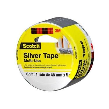 Imagem de Fita Adesiva Silver Tape 3M Scotch 45x5, Prata, 45mmx5m