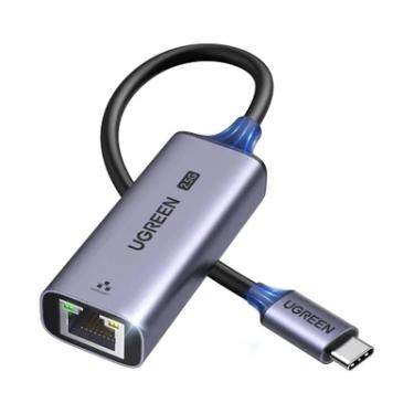 Imagem de Adaptador Usb C Ugreen P/rj45 2.5gbps Sup Ipad Pro Preto