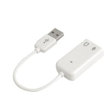 Imagem de Adaptador placa de som externa usb 7.1 Fone e Microfone - OEM