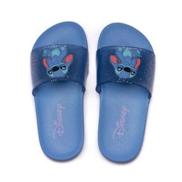 Imagem de Chinelo Slide Infantil Grendene Disney Mania Stitch Azul-Unissex