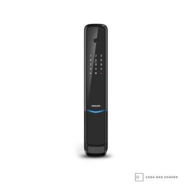 Imagem de Fechadura Digital Philips 9300 Push-pull Wifi, Biometria e Cartão RFID