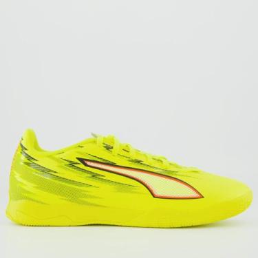 Imagem de Chuteira Puma Ultra 6 Play IT Futsal Verde e Preta, 38