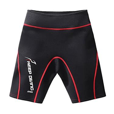 Imagem de shamjina Calça de Neoprene, Roupa de Calça para Esportes Aquáticos Piscina No Lago Natação Surfe Snorkeling Flutuante Canoagem Aeróbica M, Red M
