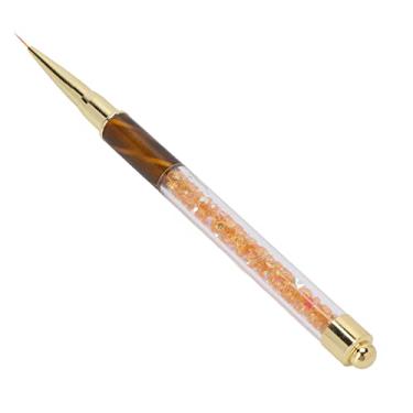 Imagem de Caneta de forro de manicure, Caneta de pontilhamento profissional para arte de unhas selecionadora de manicure(Listras laranja (puxar o fio))