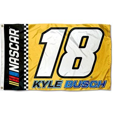 Imagem de Bandeira WinCraft Kyle Busch 3 x 5 pés