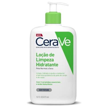 Imagem de CeraVe Loção de Limpeza Hidratante, para Pele Normal a Seca com 3 Ceramidas e Ácido Hialurônico, Restaura a Barreira Protetora e Hidrata sem Ressecar, Tecnologia MVE, 473ml
