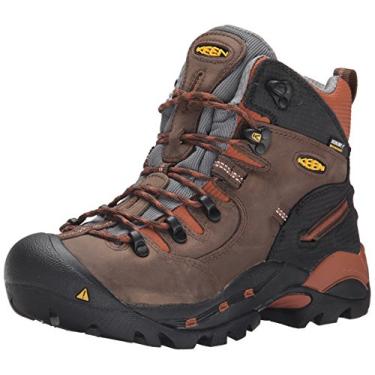 Imagem de Botas de bico de aço à prova d'água da KEEN Utility Pittsburgh Series, Castanho cascata/marrom bombaim, 44