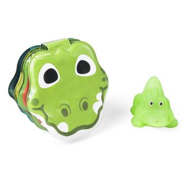 Imagem de Kit Livro de Banho - Croc, O Crocodilo Brincalhão e Brinquedo de Banho +4m Multikids Baby - BB1065