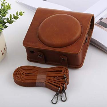 Imagem de HONGYAN capa da câmera Estilo retro Capa de Câmara de Capa de Pu Capa de Couro PU com alça para Fujifilm Square SQ6 acessórios para câmera