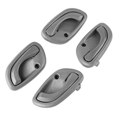 Imagem de Maçaneta interna interna da porta adequada para Chevy Tracker Suzuki Vitara 99 2000 2001 2002 2003 2004 Suzuki Vitara 99-05 Suzuki Grand Vitara 95-02 Suzuki Esteem Lado do motorista traseiro do passageiro