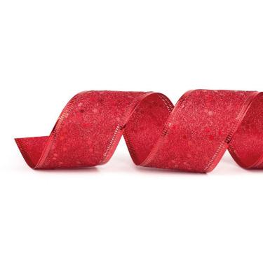 Imagem de Fita Natalina Vermelha 1un 3,80cmx9,14mts 1014371