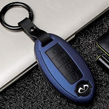Imagem de ABS chaveiros de carbono para carro chave FOB capa para acessórios Infiniti para Nissan