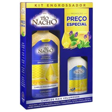 Imagem de Shampoo Tio Nacho Antiqueda Engrossador 415ml + Condicionador Tio Nach