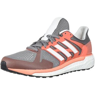 Imagem de adidas Performance Supernova ST W Tênis de corrida feminino, Cinza três/branco/giz coral, 5.5