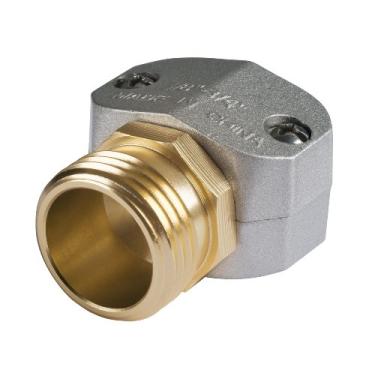 Imagem de Melnor Reparo de mangueira macho de metal resistente; serve para mangueiras de 1,9 cm e 1,5 cm