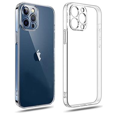 Imagem de Capa de telefone transparente para iPhone 11 12 13 14 Pro Max capa traseira macia de silicone, transparente, para iPhone 6 Plus