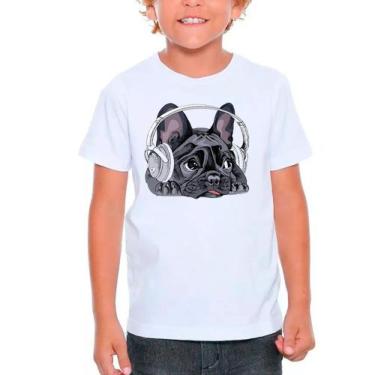 Imagem de Camiseta Buldogue Francês Pet Dog Cachorro Branca Infantil02 - Design