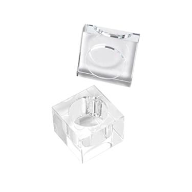 Imagem de predolo Prato de unhas com tampa para salão de unhas, ferramentas de unhas, armazenamento de joias, corpo de copo espesso, equipamento de vidro, suporte de recipiente delicado