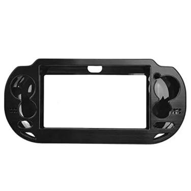 Imagem de OSTENT Capa protetora de metal de alumínio colorida para console Sony PS Vita 1000 PSV1000 cor preta
