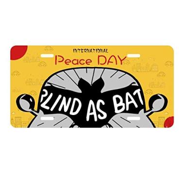 Imagem de DIYthinker Black Bat Animal contorno natural placa placa de carro decoração Dia da Paz