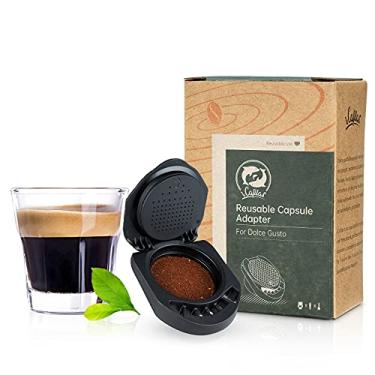 Imagem de i Cafilas Adaptador de cápsula reutilizável para Dolce Gusto, suporte para encher seu café em pó compatível com Piccolo XS /Genio S (1 adaptador)