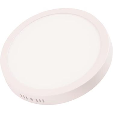 Imagem de Painel Plafon LED Redondo Sobrepor Tramontina - Amarela Quente 3000K - 12W