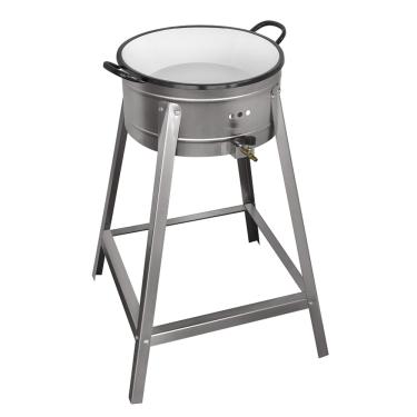 Imagem de Fritador Pasteleiro 6 Litros Tacho 16 Aço Inox Cefaz