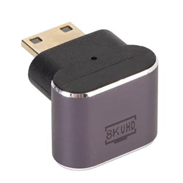 Imagem de Conversor Mini HD para HD, Adaptador de 270 Graus, Conversor HD Macho para Fêmea HD, Suporte 8K, Com Luz LED, para Tablets Filmadoras Câmeras Rasp Pi 4 DSLR