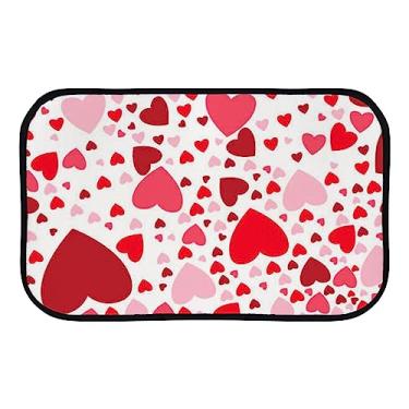 Imagem de DreamBay Tapetes de porta pequenos tapetes de chão 23,6 x 15,7 polegadas dia dos namorados amor rosa anti fadiga tapete de pé interior ao ar livre capacho de entrada antiderrapante