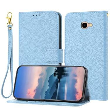 Imagem de Wallet Case Compatible with Samsung Galaxy A5 2017/A520 for Women and Men,Flip Leather Cover with Card Holder, Shockproof TPU Inner Shell Phone Cover & Kickstand (Size : Light Blue)