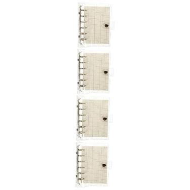 Imagem de SHINEOFI 4 Conjuntos caderno de folhas soltas presentes criativos presente criativo pocket notebook caderni Folha solta página de recados Concha a7 caderno pequeno pvc