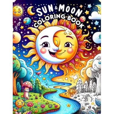 Imagem de Sun & Moon Coloring Book: Where Every Page Captures the Mystical Dance of Day and Night, Inviting You to Illuminate Your World with Cosmic Creativity