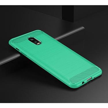 Imagem de Manyip Capa para Samsung Galaxy J7 Plus, capa de fibra de carbono anti-riscos e resistente impressões digitais totalmente protetora capa de couro Cover Case adequada para o Samsung Galaxy J7 Plus