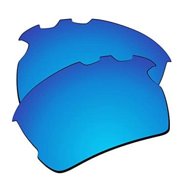 Imagem de EZReplace Lentes de reposição para óculos de sol Oakley Flak 2.0 XL ventilados OO9188 (lentes polarizadas) - Serve para armação ventilada Oakley Flak 2.0 XL (azul gelo)