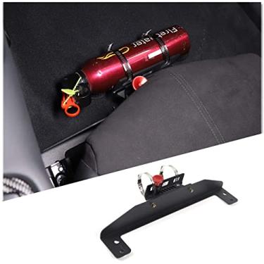 Imagem de Daeiclru Suporte de extintor de incêndio de alumínio ajustável de liberação rápida adequado para Toyot@ Supra GR A90 A91 MK5 2019-2022, suporte de extintor de incêndio sob o assento do carro