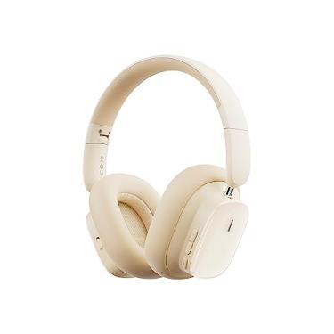 Imagem de Baseus Bowie H1i ANC Headphone, Fone de Ouvido Bluetooth, Cancelamento de Ruído do ANC com Microfone, Certificação Hi-Res Audio, 100 Horas de Duração da Bateria (Branco)